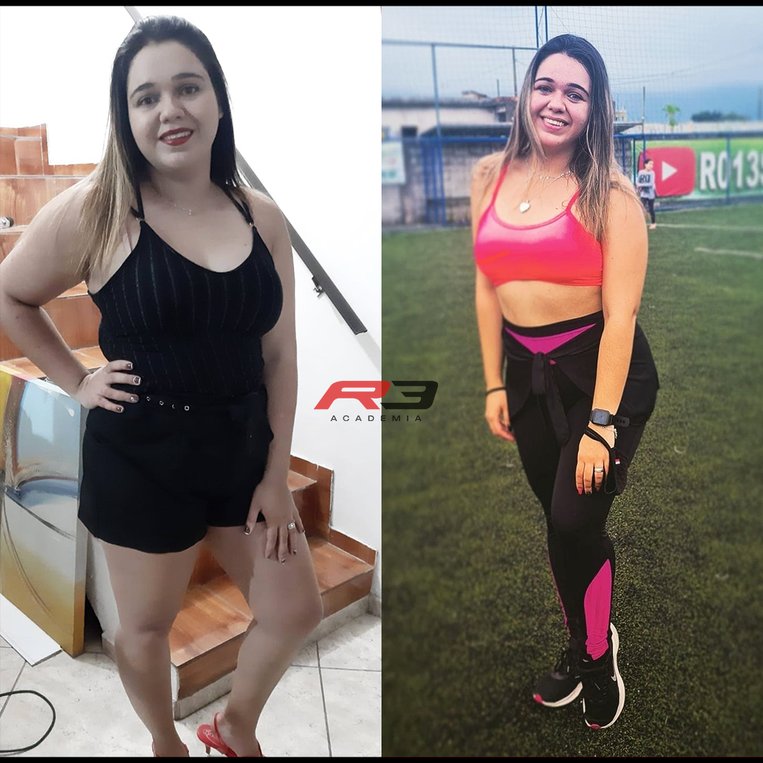 antes e depois - academia r3
